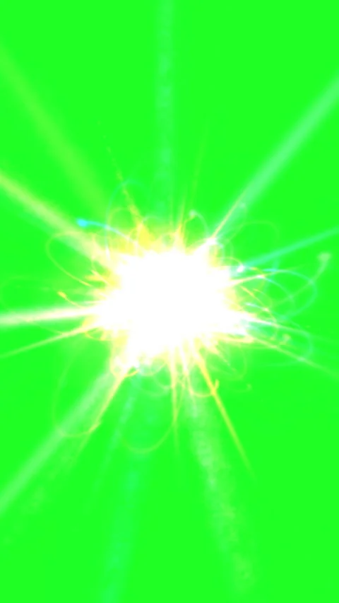 Atom rays on green screen vertical video Stock Footage 312833239