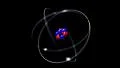 Atom rotating single nucleus proton neutron electron loop 4K 4k or 4k+ Resolution