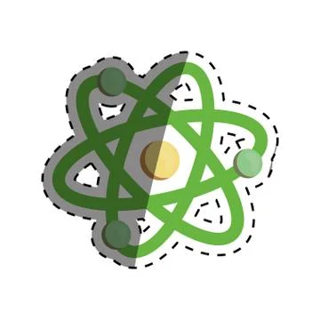 Atom science molecule Stock Illustration