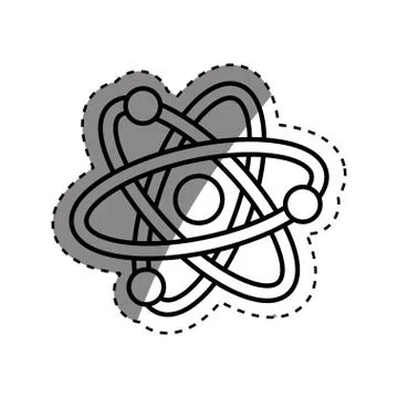 Atom science molecule Stock Illustration