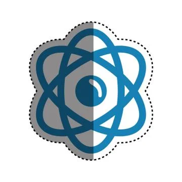 Atom science molecule Stock Illustration