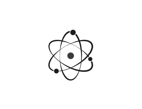 Atom, science, molecule, nucleus icon. Vector illustration. Flat design. Stock Illustration
