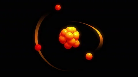 Atom, science, physics. Vidéo 53410508