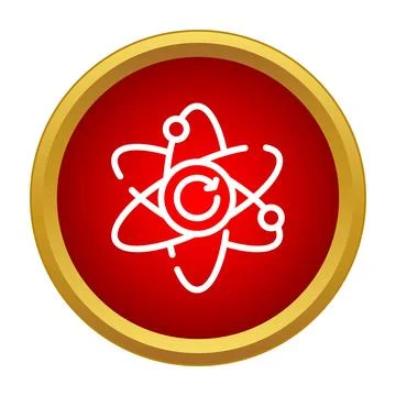 Atom science physics symbol reloading energy concept Stock Illustration