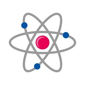 Atom Science Symbol Illustration Stock Illustration