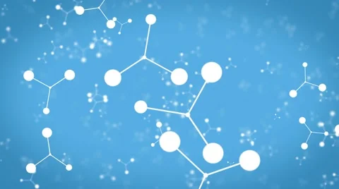 Atom scientific motion background spinning particles blue 스톡 동영상 63843874