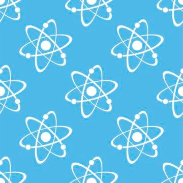 Atom seamless pattern 스톡 일러스트