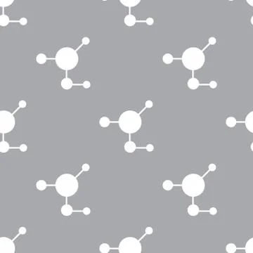 Atom seamless pattern Stockillustratie