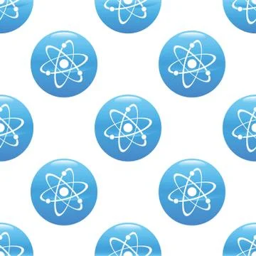 Atom sign pattern Stock Illustration