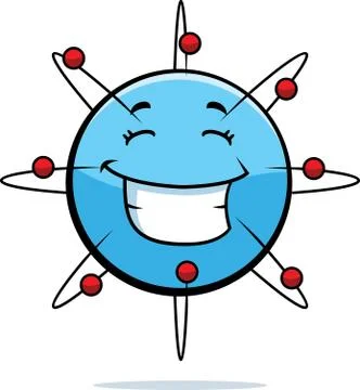 Atom Smiling Stock Illustration