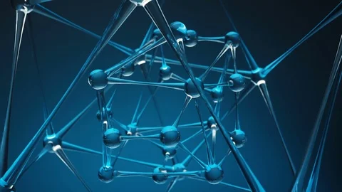 Atom spheres intro. Stock Footage 83873890