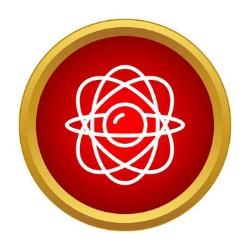 Atom structure concept symbolizing science and physics Stock Illustration