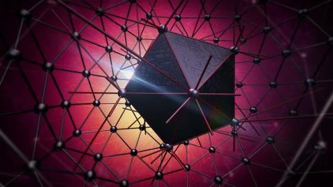 Atom structure for technology Illustrazione stock