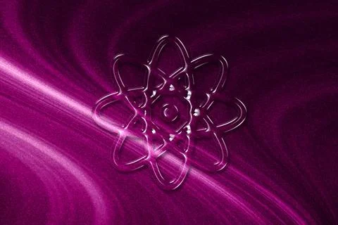 Atom Symbol, Atom Icon, Science Stock Illustration