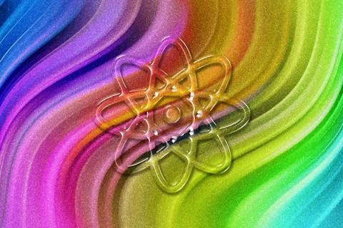 Atom Symbol, Atom Icon, Science Stock Illustration