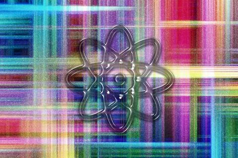 Atom Symbol, Atom Icon, Science Stock Illustration