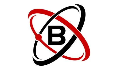 Atom Technology Initial B Illustrazione stock