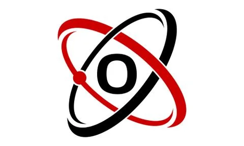 Atom Technology Initial O Stock-Illustration