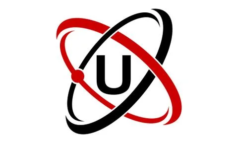 Atom Technology Initial U Illustrazione stock