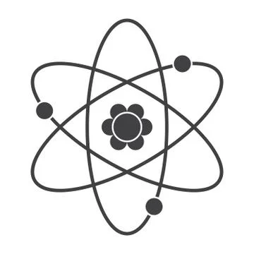 Atom Vector Icon Stock Illustration