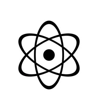 Atom Vector Icon 스톡 일러스트