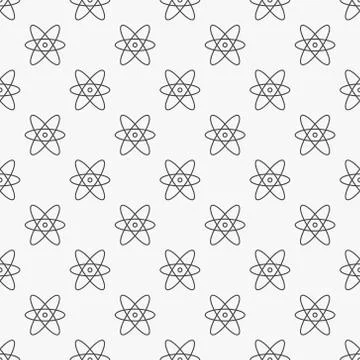 Atom vector seamless pattern イラスト素材