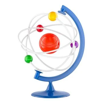 Atom as world globe, 3D rendering Atom as world globe, 3D rendering Copyri... Stock Photos