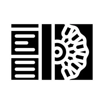 Atomic absorption spectrometer glyph icon vector illustration Stock Illustration