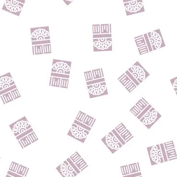 Atomic absorption spectrometer glyph vector seamless pattern Stock Illustration