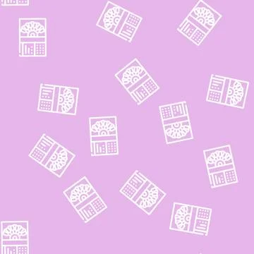 Atomic absorption spectrometer line vector seamless pattern Stock Illustration