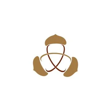 Atomic acorn vector illustration Stock Illustration