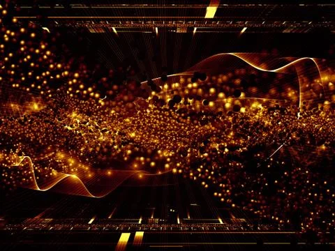 Atomic Backdrop Illustrazione stock