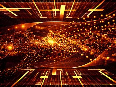 Atomic Backdrop Stock Illustration