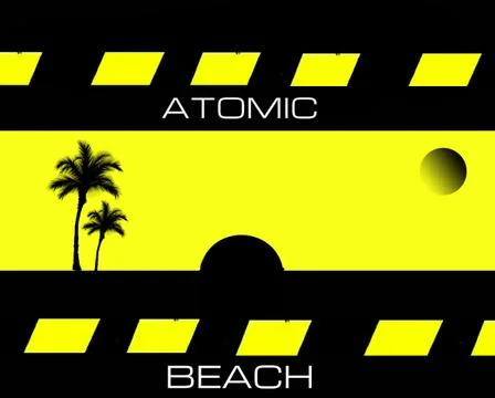 Atomic Beach Illustrazione stock