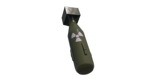Atomic bomb. 3D rendering Stock Illustration