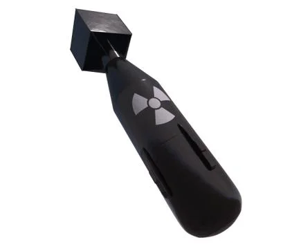 Atomic bomb. 3D rendering Stock Illustration