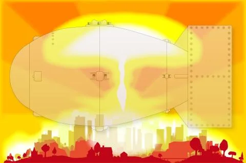 Atomic Bomb Blast Stock Illustration