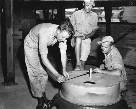 Atomic Bomb Casing Foto stock