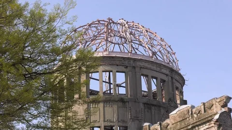 Atomic Bomb Dome Hiroshima Stock Footage 81624246