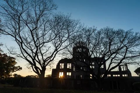 The Atomic Bomb Dome in Hiroshima Stock Photos