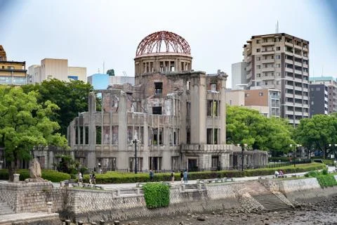 Atomic Bomb Dome memorial building in Hiroshima,Japan Stock Photos