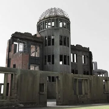 Atomic Bomb Dome Textured 2014.ver 3D Model
