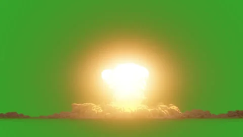 Atomic Bomb Explosion. Stock Footage 268056414