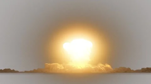 Atomic Bomb Explosion. Stock Footage 268057671