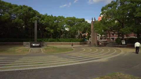 Atomic Bomb Hypocenter Park in Nagasaki, Japan Stock Footage 268447449