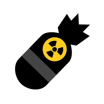 Atomic bomb icon. Nuclear bomb. Vector. Stock-Illustration