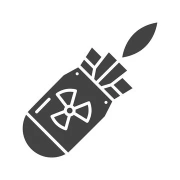 Atomic Bomb icon vector image. Stock Illustration