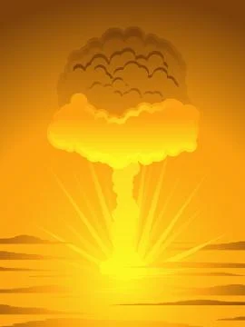 Atomic bomb Illustrazione stock
