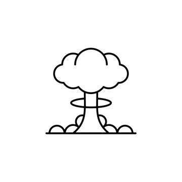 Atomic, bomb, nuclear, war icon Stock-Illustration