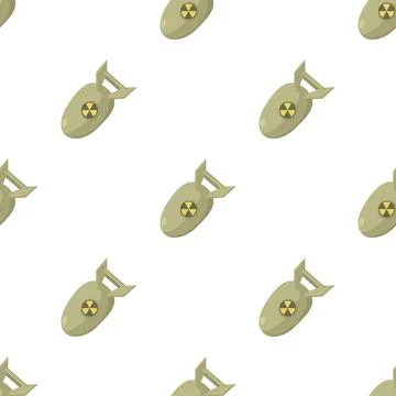 Atomic bomb pattern seamless vector Stock Illustration